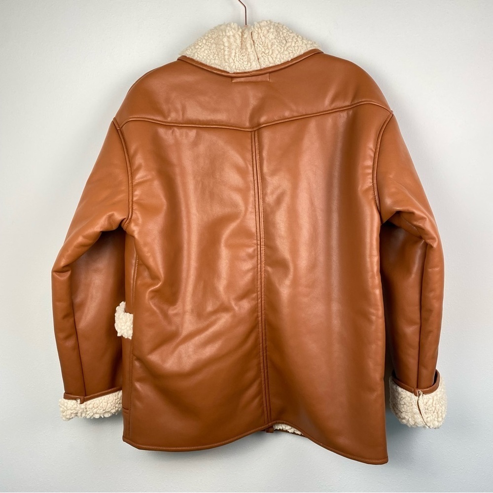 BLANKNYC Faux Shearling Vegan Leather Jacket - Picture 6 of 8